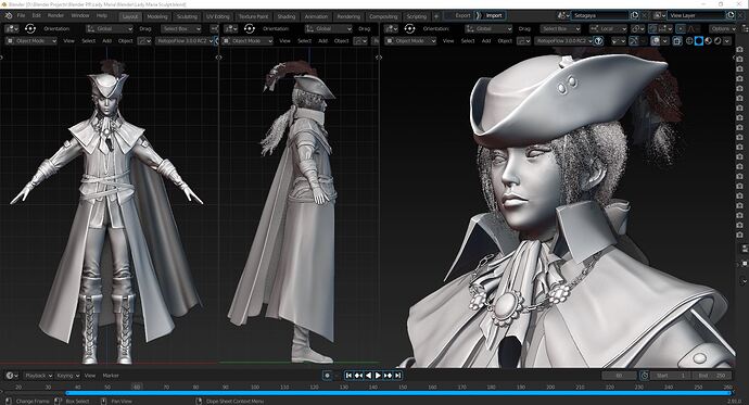 Lady Maria sculpt 3