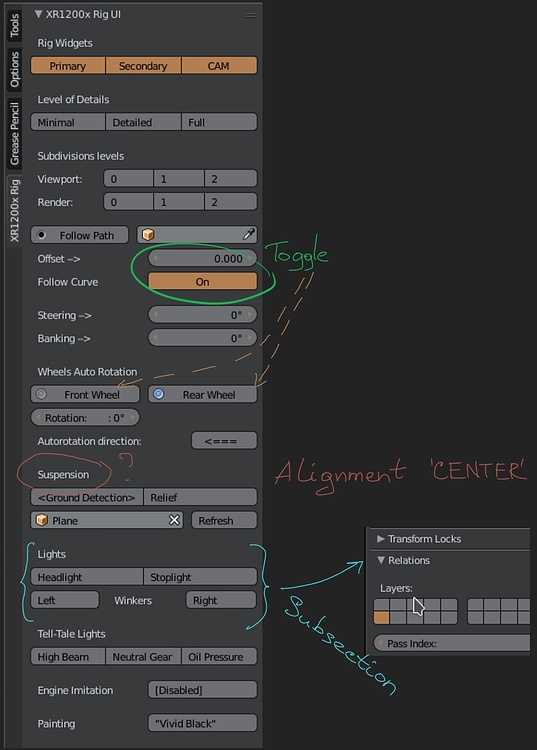 Motorcycle rig UI panel - Python Support - Blender Artists Community