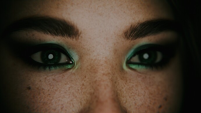 Green eyes2