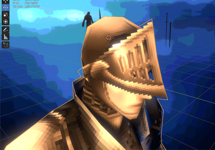 Pixelated reflections that are lit up PER PIXEL of my assigned UV ...