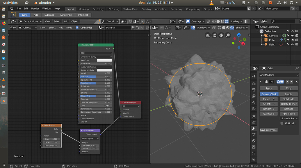 Baking (and using) displacement map from sculpt - Materials and 