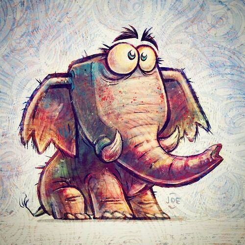 Cute elephant concept by Joe Olson