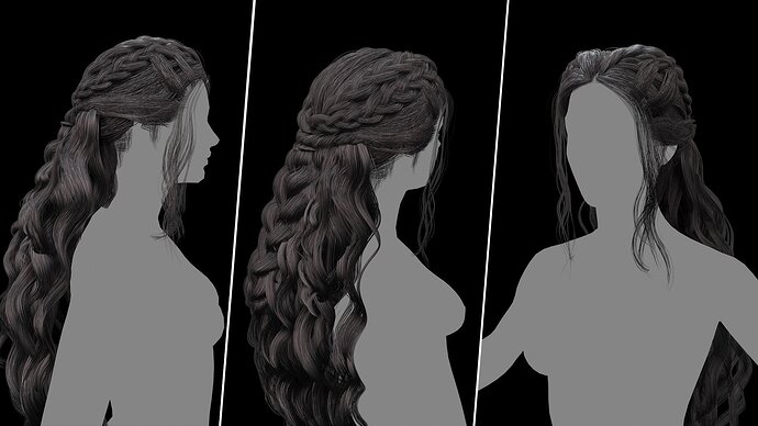 Alma Hair Cards - Finished Projects - Blender Artists Community
