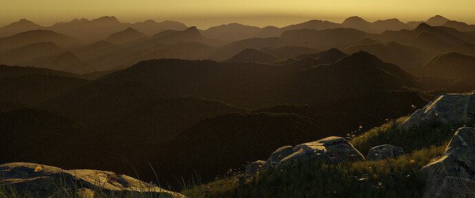 Some Rolling Hills - evening - original