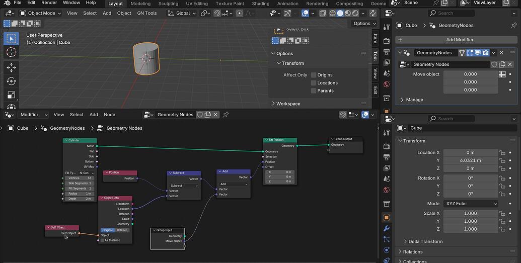 Procedural objects and pivot point - Modeling - Blender Artists Community
