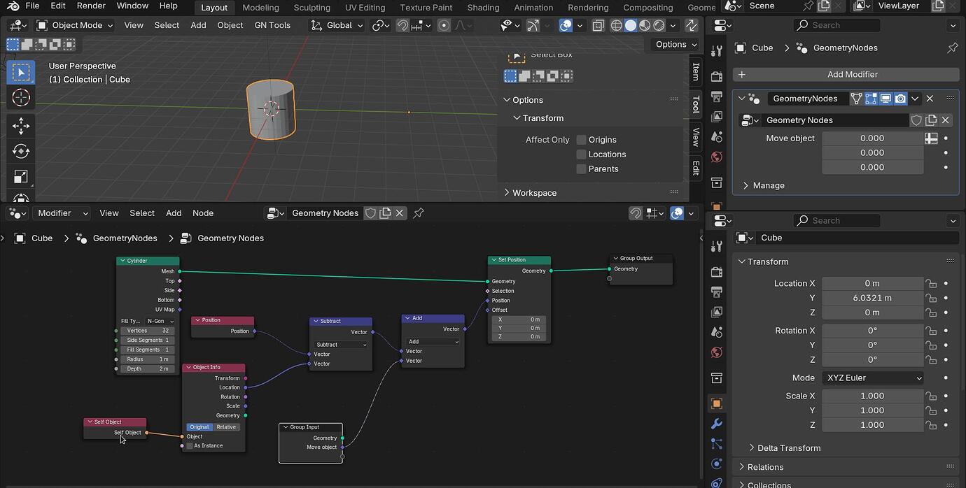 Procedural objects and pivot point - Modeling - Blender Artists Community