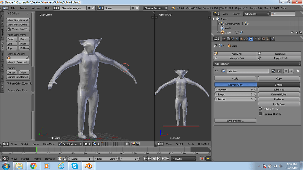 Sculpting mode and object mode - Modeling - Blender Artists Community