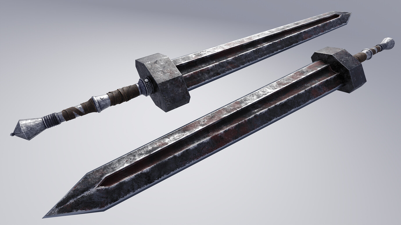 Great Sword From Elden Ring Dark Souls Finished Projects Blender   F285777185fe24ba0fa1215f7f42dcaf9a14f94b 2 1380x776 