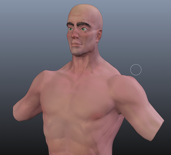 Vertex Painting Man Sculpt