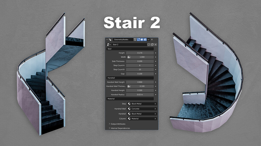 Procedural Stair Pack - Finished Projects - Blender Artists Community