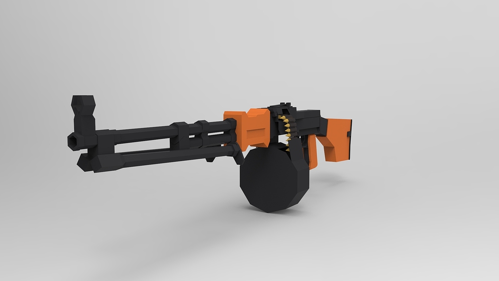 Low Poly Rpd Low poly RPD - Finished Projects - Blender Artists Community