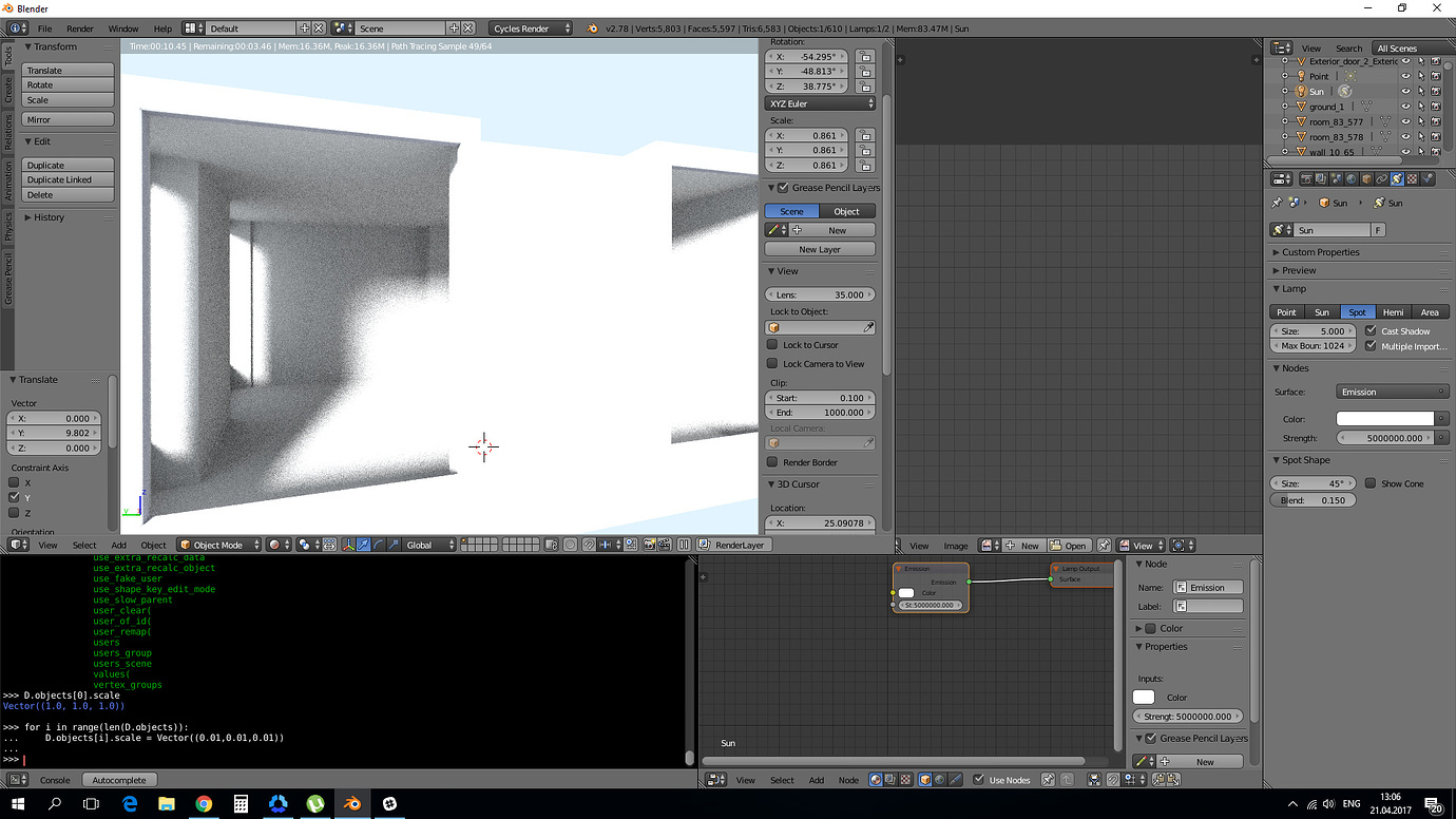Sun in Cycles Render makes circle shadows - Lighting and Rendering ...