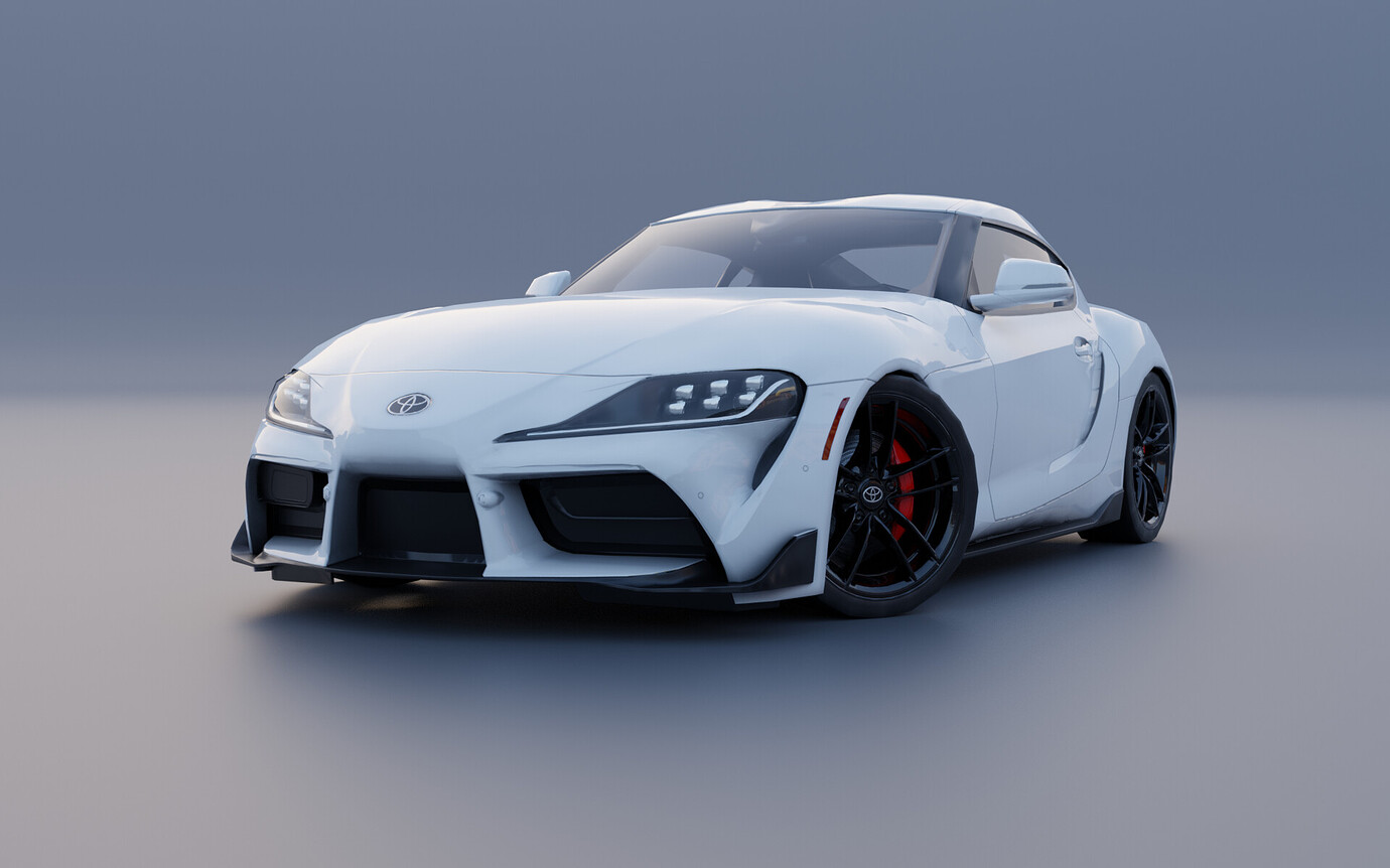 Toyota supra low poly - Finished Projects - Blender Artists Community