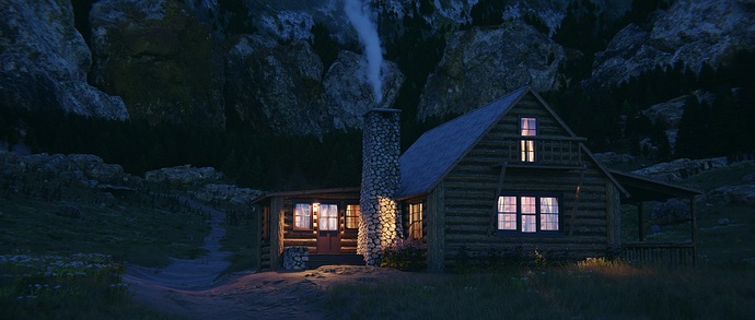close to cabin