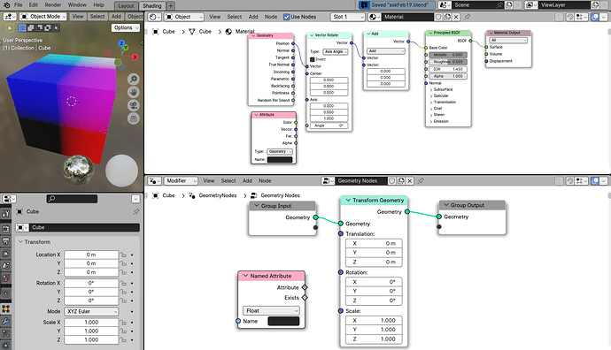 How to transfer data from Geometry Nodes to Shader Nodes? - Basics ...