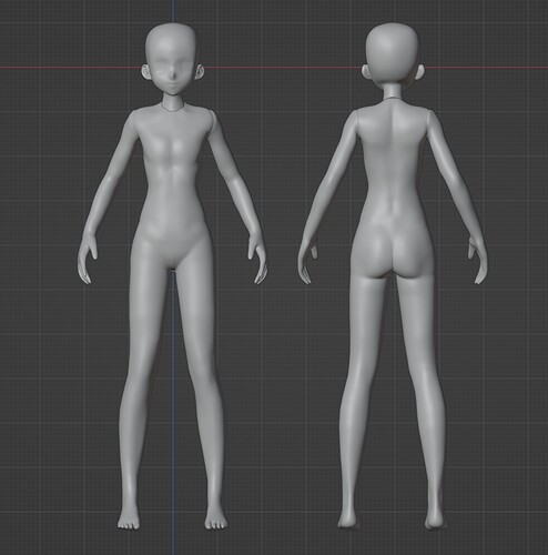 Blender Sculpting Female Body with Mouse - Free Base Mesh Download 
