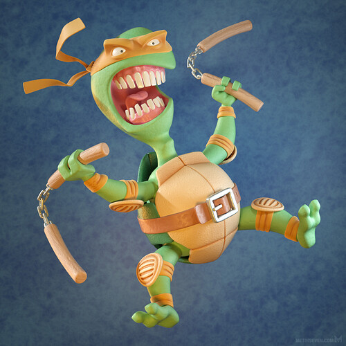 metin-seven_3d-modeler-character-designer_teenage-mutant-ninja-turtles-cartoon-comic-stylized