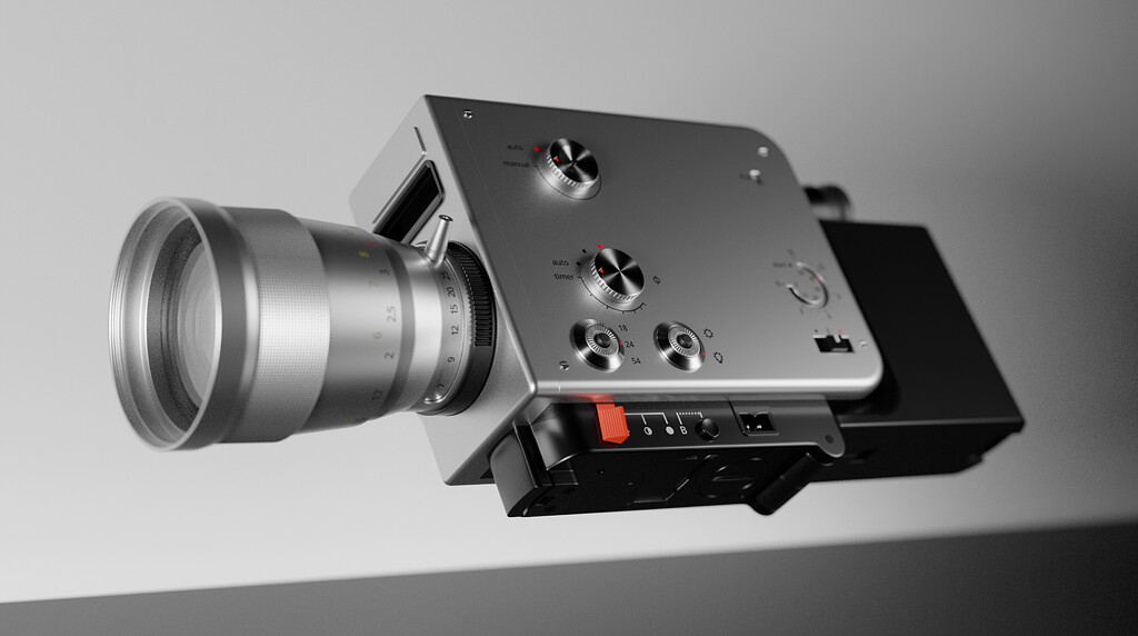 Braun Nizo 800 film camera - Finished Projects - Blender Artists
