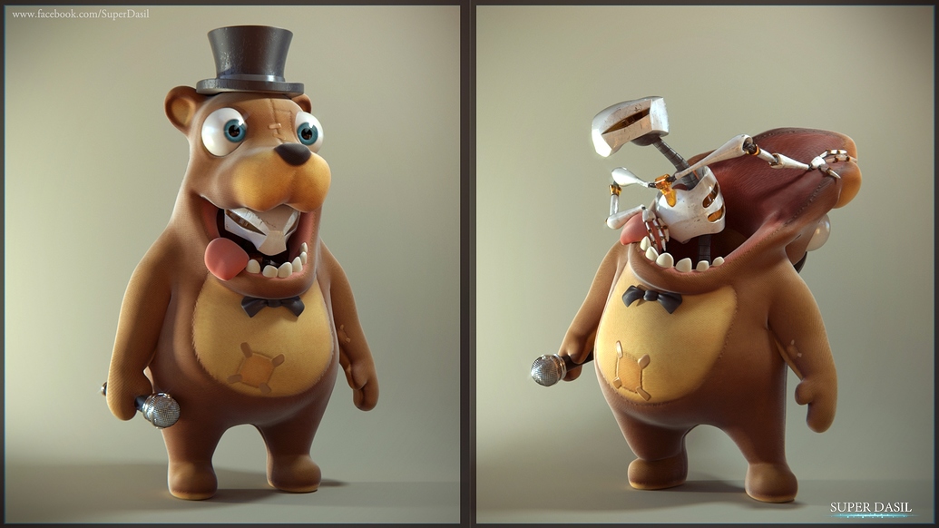 Demo Rig 3D Freddy Fazbear - Finished Projects - Blender Artists Community