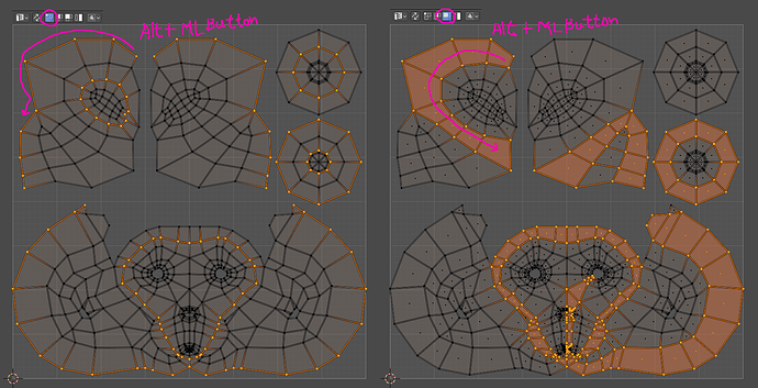 Select loops in UV editor - Basics & Interface - Blender Artists Community