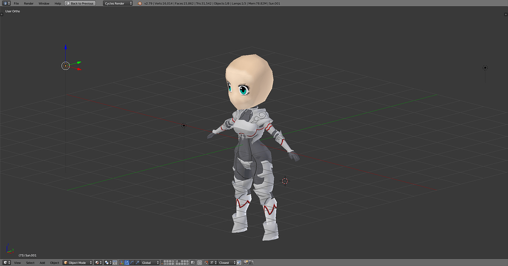 Chibi Character Model Continued - Works In Progress - Blender Artists ...