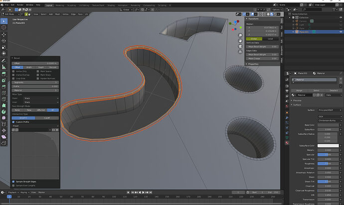 Blender edge bevel_mark seam