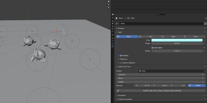 Light Array Effect Light Array Tool – Easily Create Light Arrays in Blender - Released ...