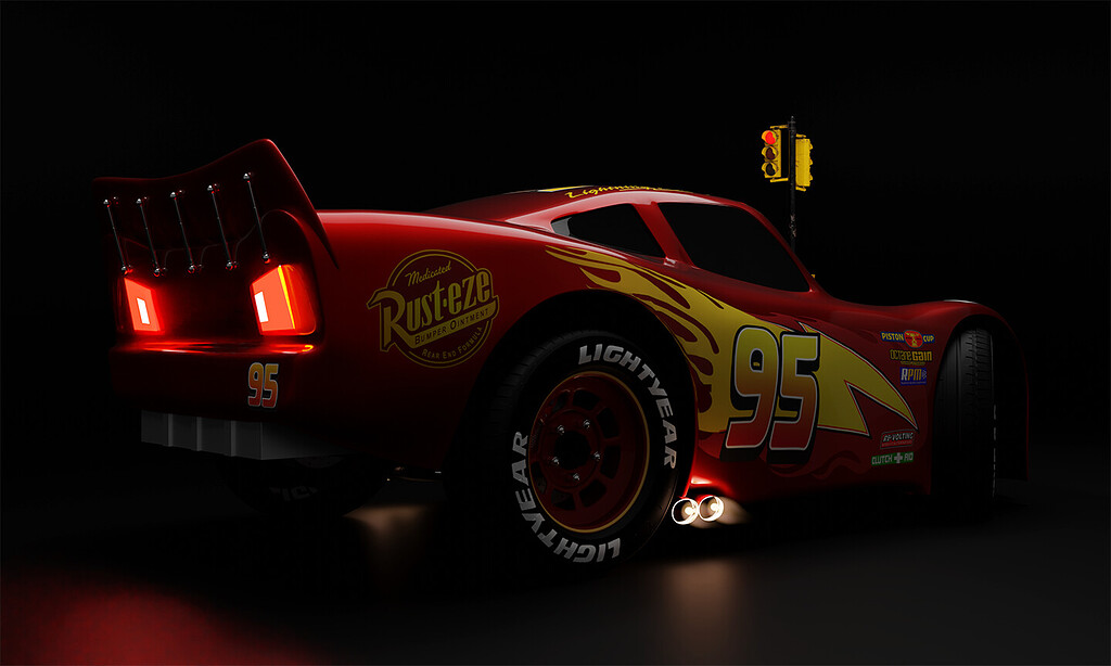 First Car - Lightning McQueen - Works in Progress - Blender Artists  Community