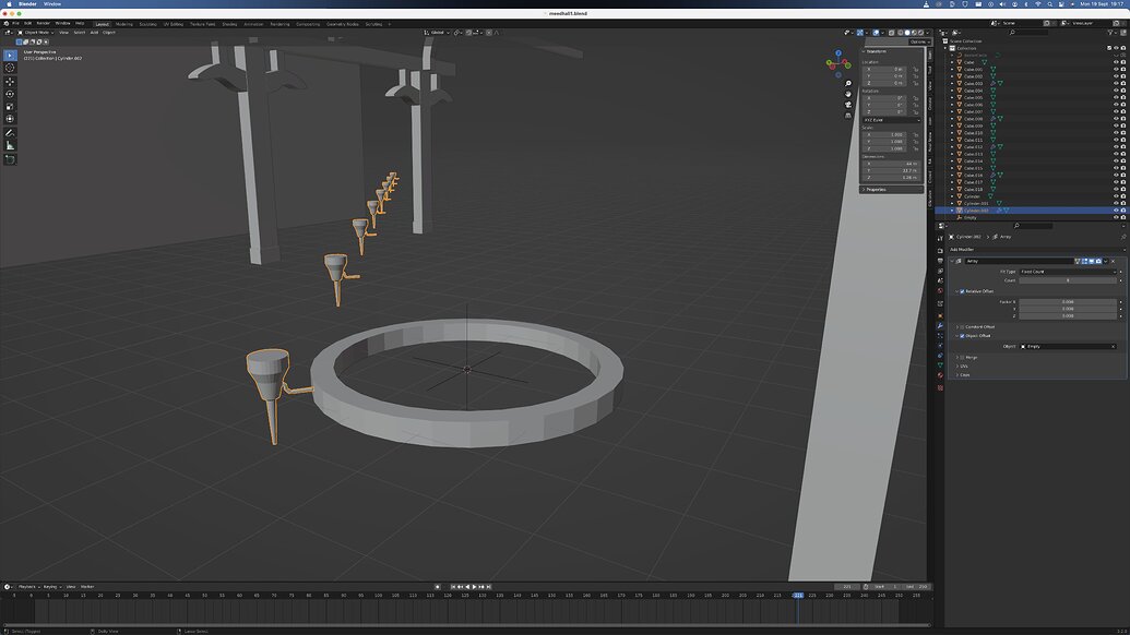 How do I use the Array Modifier to duplicate my object in a circle ...