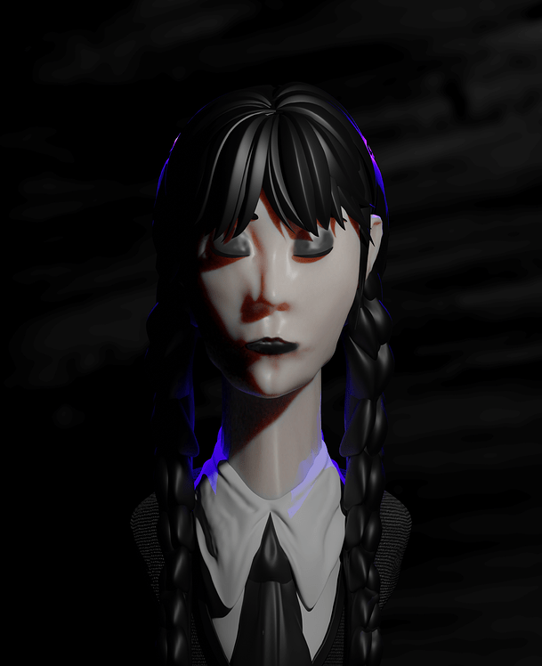 Wednesday Addams - Finished Projects - Blender Artists Community