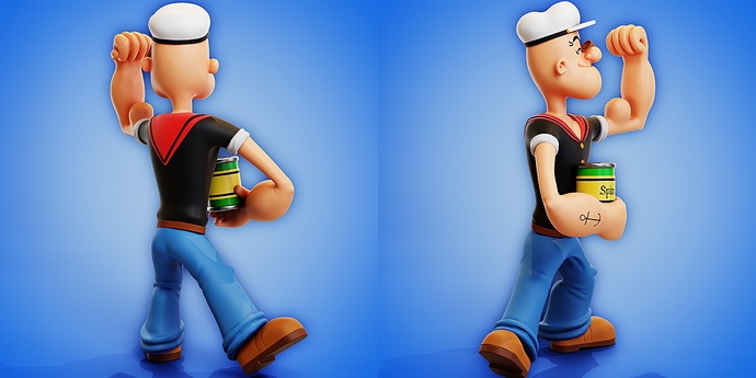 Popeye Renders 3