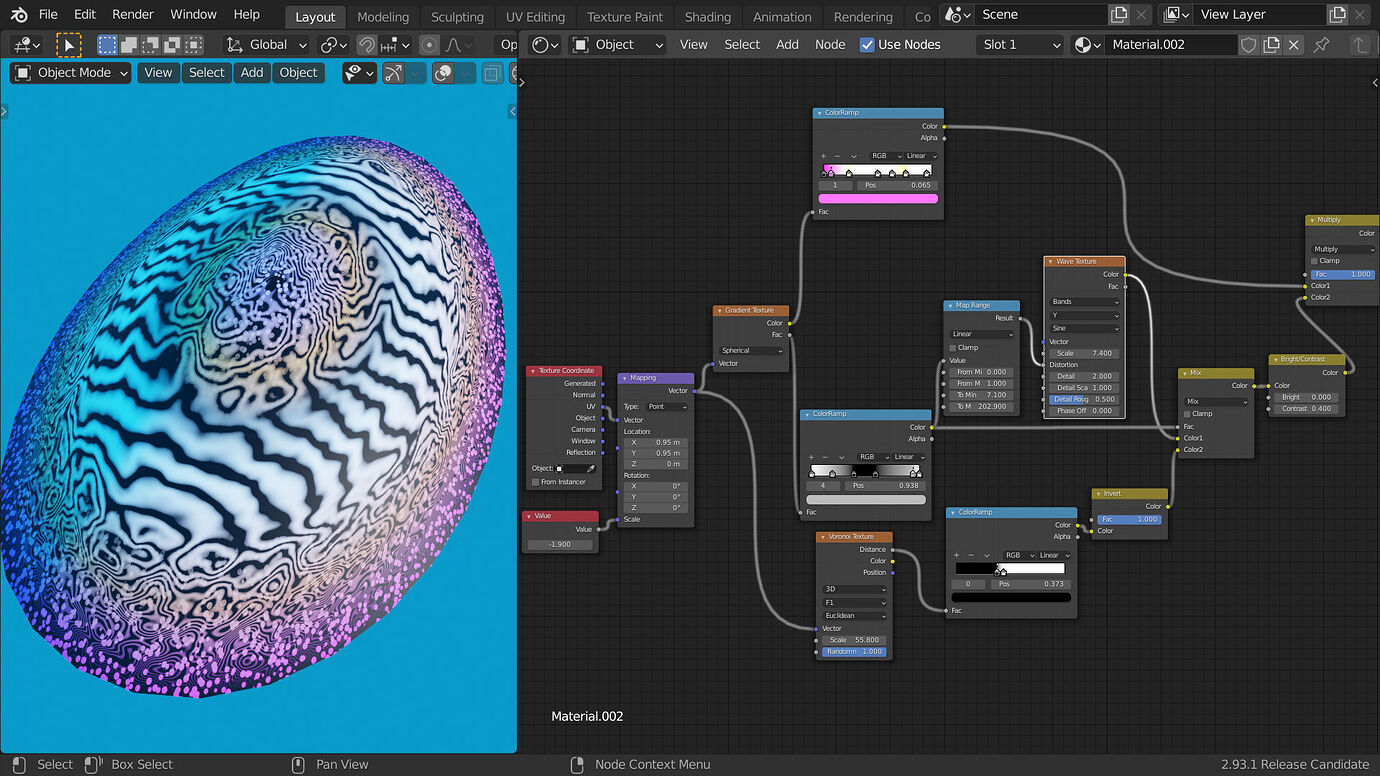Wave texture with a gradient for distortion? - Materials and Textures ...
