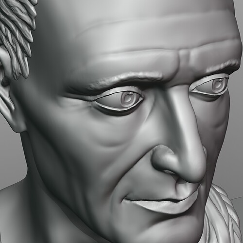 Roman Bust Statue Sculpt 15