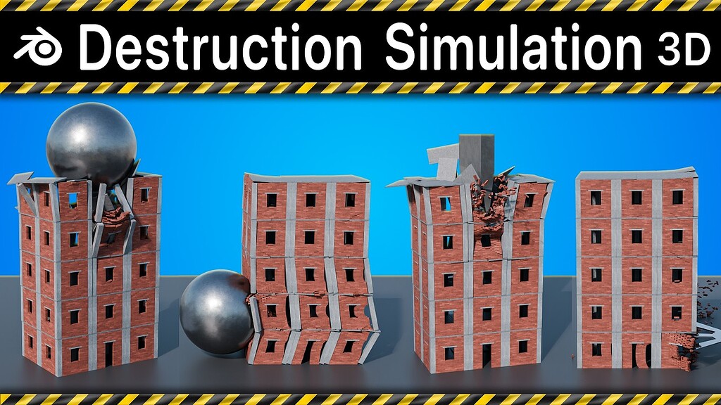 Simulation of Building Collapse - Animations - Blender Artists Community