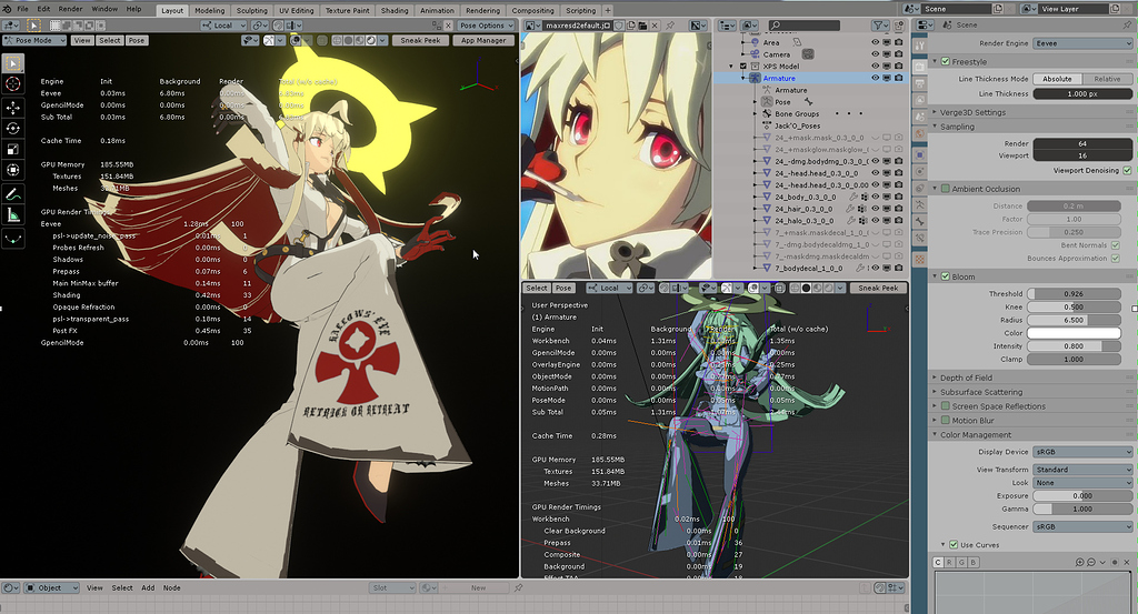 Guilty Gear shading on Blender 2.80 Eevee viewport - Tutorials, Tips ...