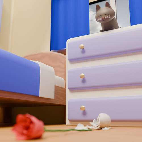 RoseAndCatCloseUp