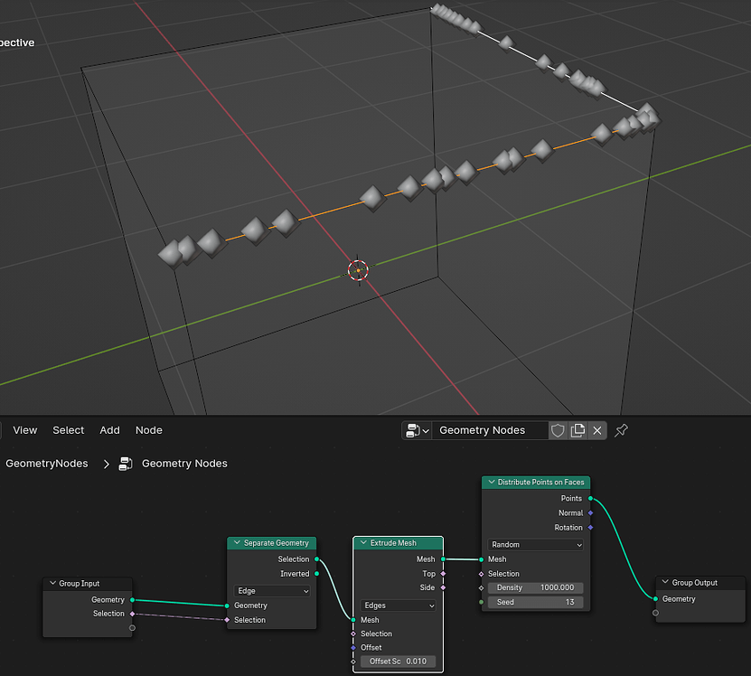 add edges to mesh blender