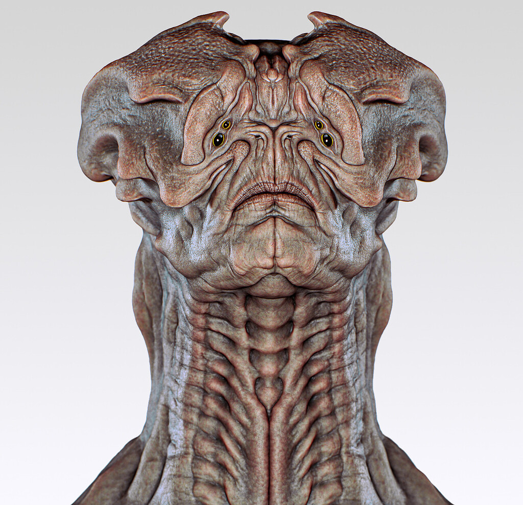Alien Monster Concept - Finished Projects - Blender Artists Community