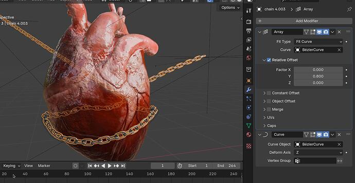 Exploding Chain Illustration Chain links exploding - Particles and Physics Simulations - Blender ...