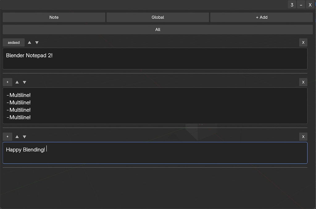 I made a notepad addon! - Released Scripts and Themes - Blender Artists ...