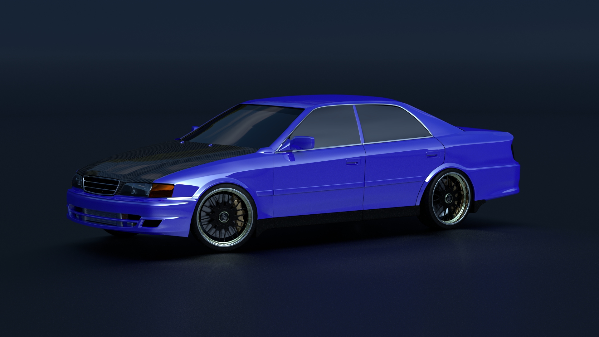 Toyota Chaser Jzx100 Wip First Car Attempt Ever Works In Progress Blender Artists Community