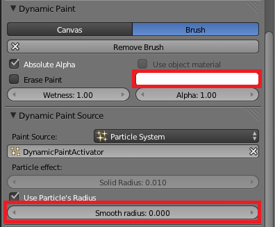 Emitter Particles + Dynamic Paint finally working - Blender Tests ...