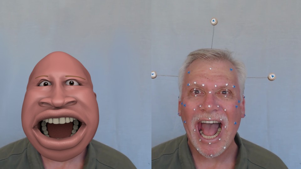 Facial motion capture (object tracking) demonstration: video to cartoon  character - Animations - Blender Artists Community