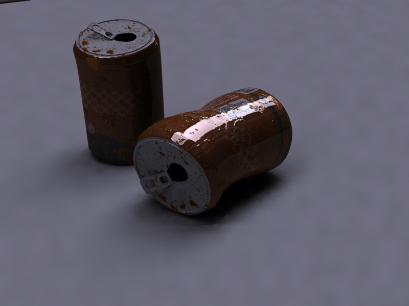 rusting drink cans Yafray with HDRI - Finished Projects - Blender ...