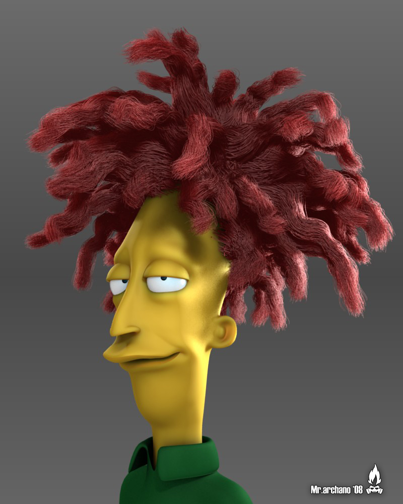 Blender Meets Simpsons Sideshow Bob Finished Projects
