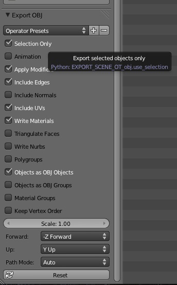 Exporting Individual Objects As Obj Basics Interface Blender Artists Community