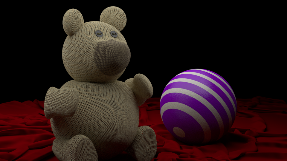 ArtStation - Teddy Bear(Blender 2.8 new hair shader test)