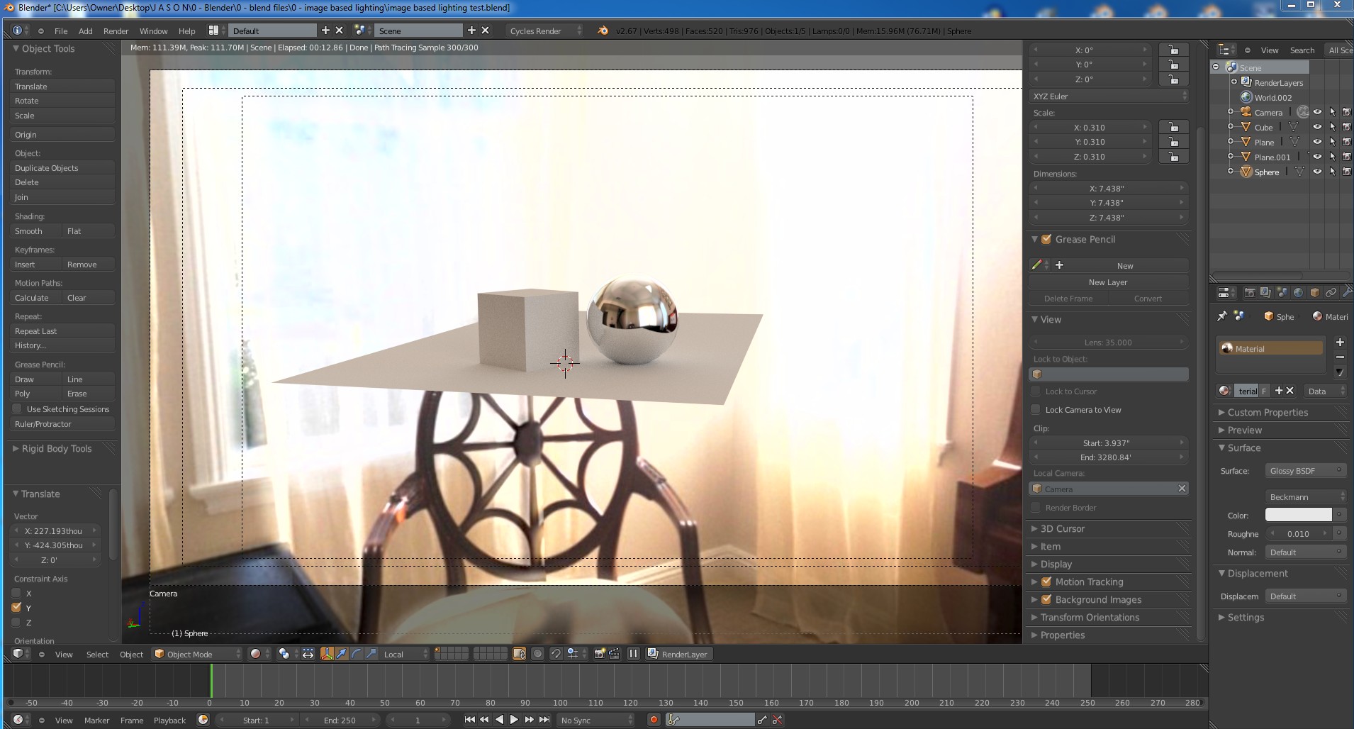 Cycles View Port Render + Image Based Lighting - Basics & Interface ...