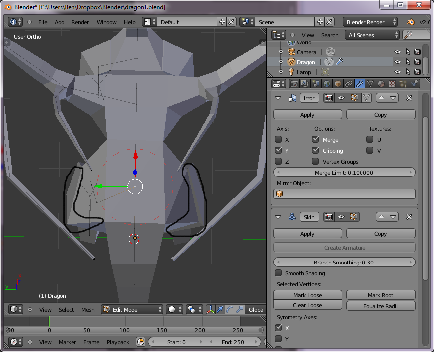 Skin modifier creating duplicate and asymmetrical geometry - Modeling ...