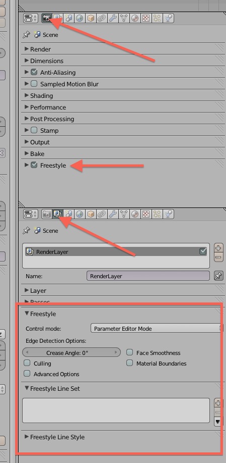 Freestyle Rendering Engine Blender 2.67 (Freestyle Not Showing) - Basics & Interface - Blender ...